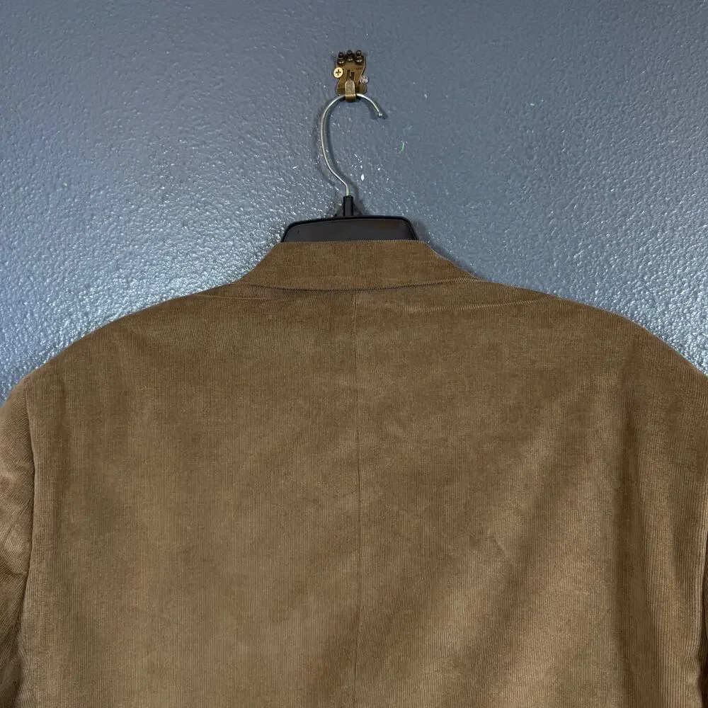 Lauren Ralph Lauren 44s men’s beige velvet blazer 2 dots suit jacket